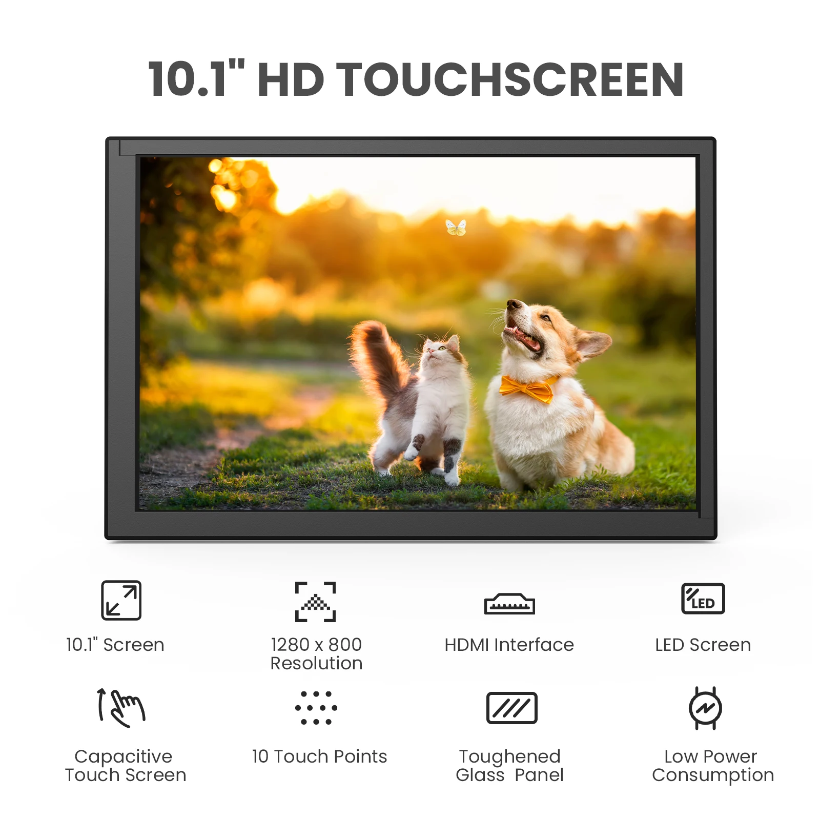 HDR 1280x800 IPS Capacitive To - đánh giá và giá Raspberry Pi 10.1 Inch Capacitive Touch Screen Ips